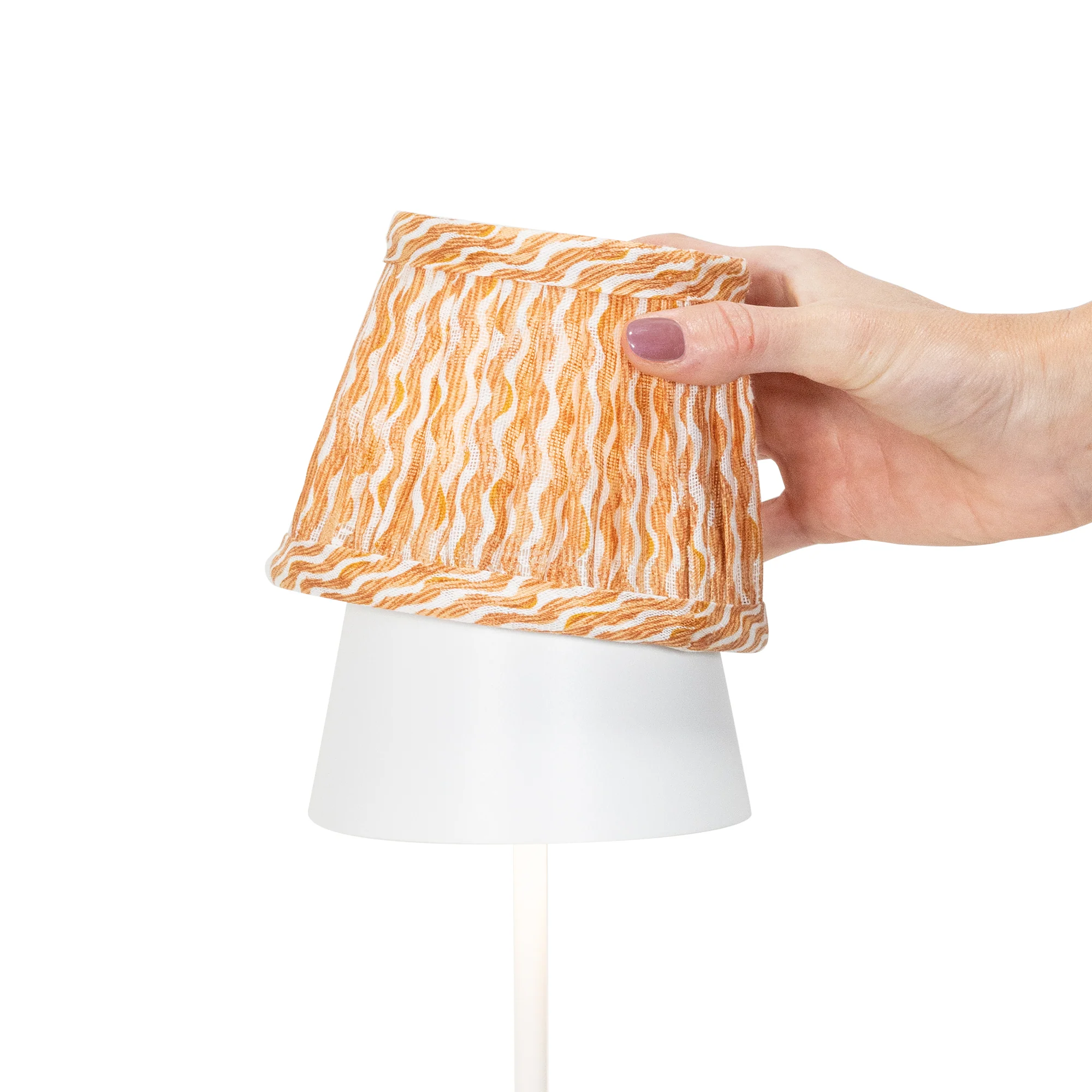 Zafferano x Fermoie Fabric Lampshades - Popple Pattern - Image 7